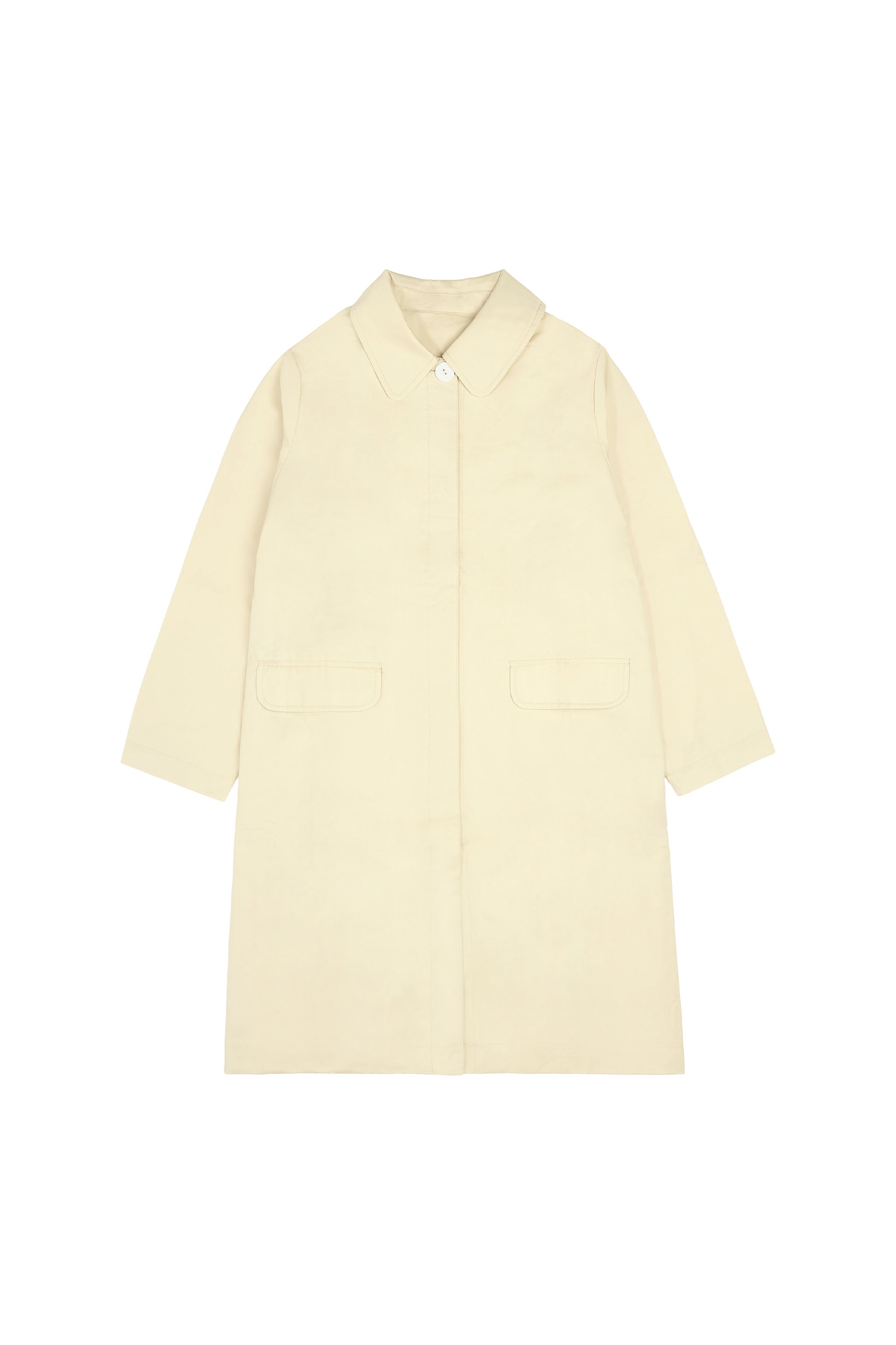 Patter Trench Coat in Butter Yellow